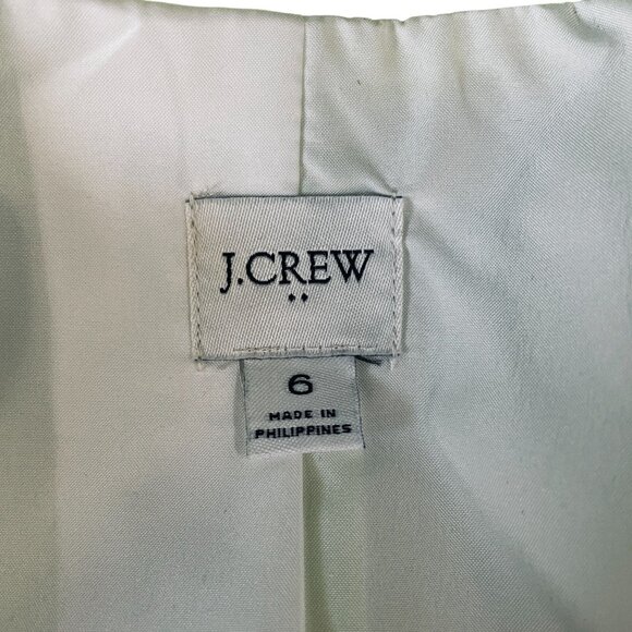 J Crew Neon Yellow Blazer Womens Size 6 Linen Workwear Y2K Office Street Style - Picture 4 of 11